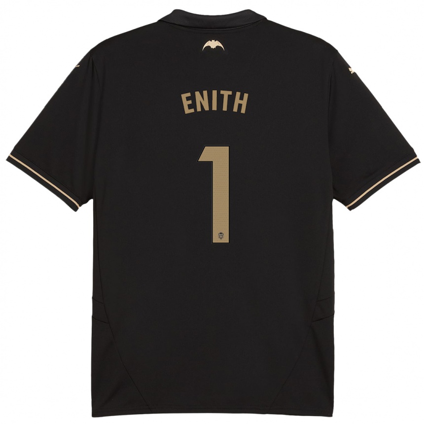 Niño Fútbol Camiseta Enith #1 Negro 2ª Equipación 2024/25