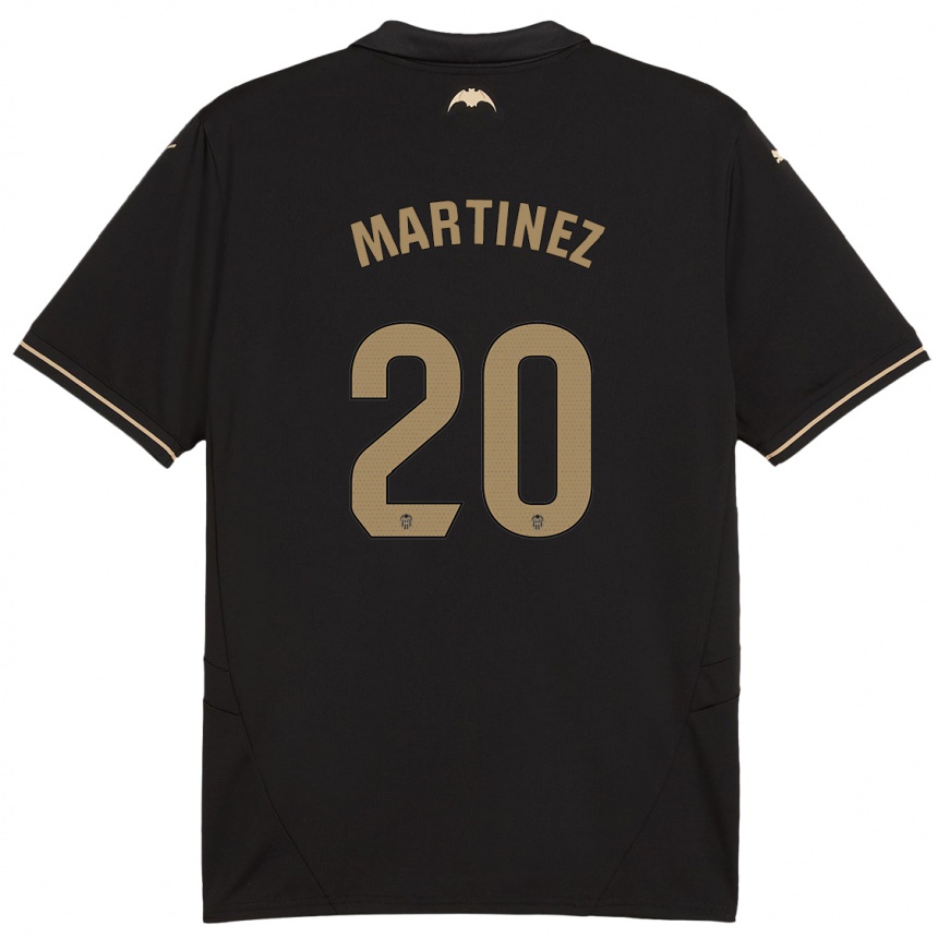 Niño Fútbol Camiseta Asun Martínez #20 Negro 2ª Equipación 2024/25