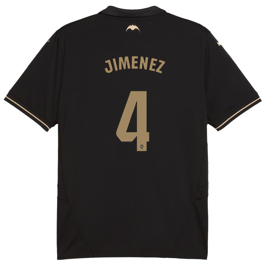 Niño Fútbol Camiseta Maria Jimenez #4 Negro 2ª Equipación 2024/25