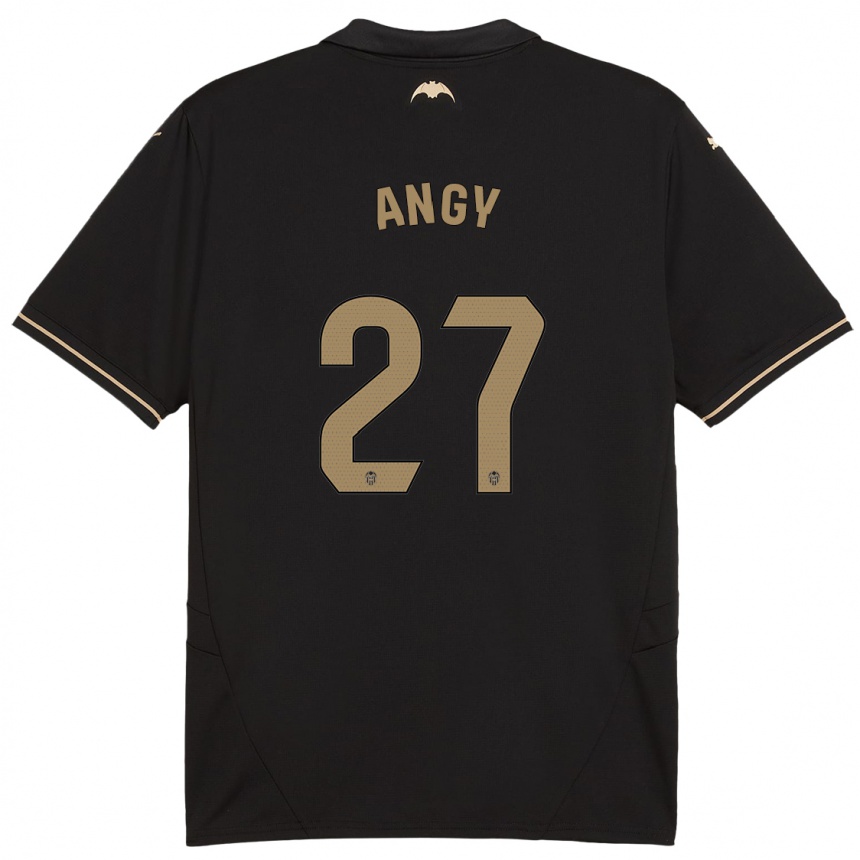 Niño Fútbol Camiseta Angy #27 Negro 2ª Equipación 2024/25