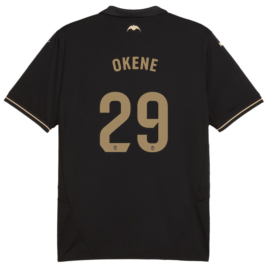 Niño Fútbol Camiseta Andrea Okene #29 Negro 2ª Equipación 2024/25