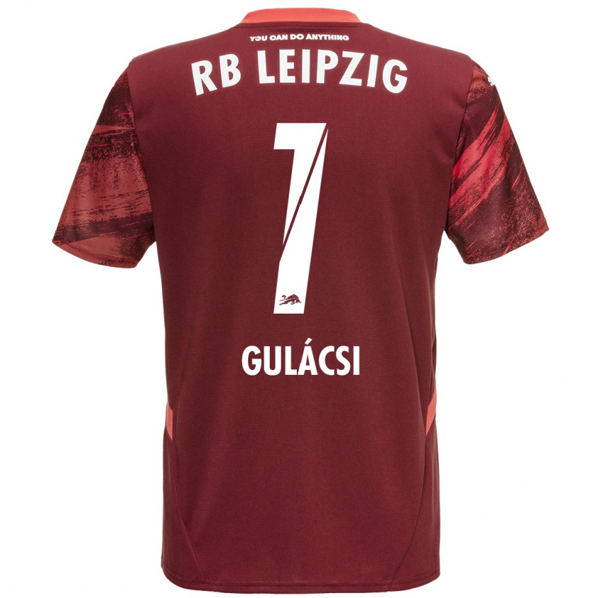 Niño Fútbol Camiseta Péter Gulácsi #1 Borgoña 2ª Equipación 2024/25