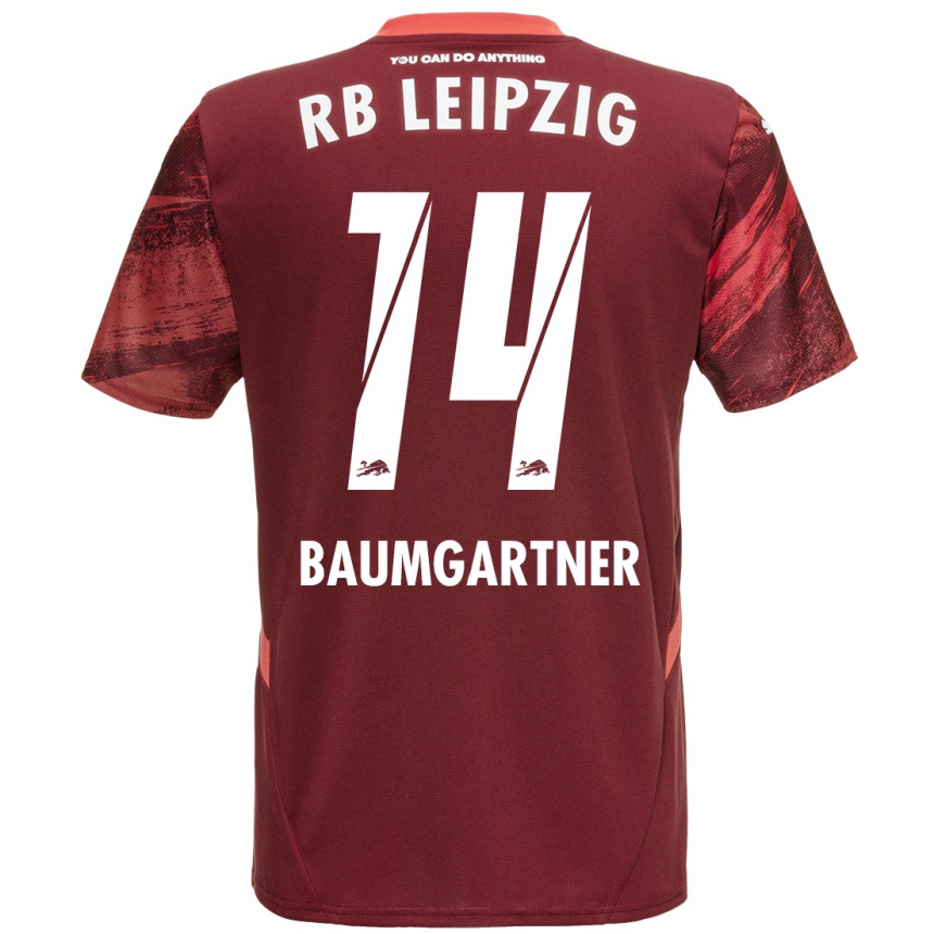 Niño Fútbol Camiseta Christoph Baumgartner #14 Borgoña 2ª Equipación 2024/25