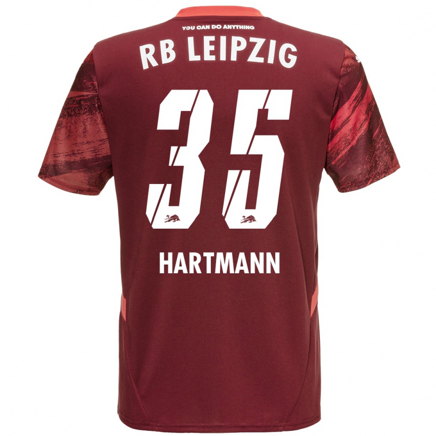 Niño Fútbol Camiseta Fabrice Hartmann #35 Borgoña 2ª Equipación 2024/25