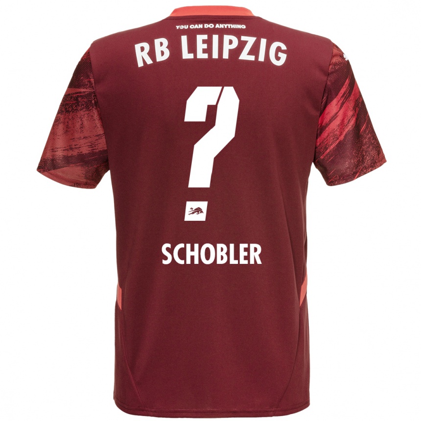 Niño Fútbol Camiseta Laurin Schößler #0 Borgoña 2ª Equipación 2024/25