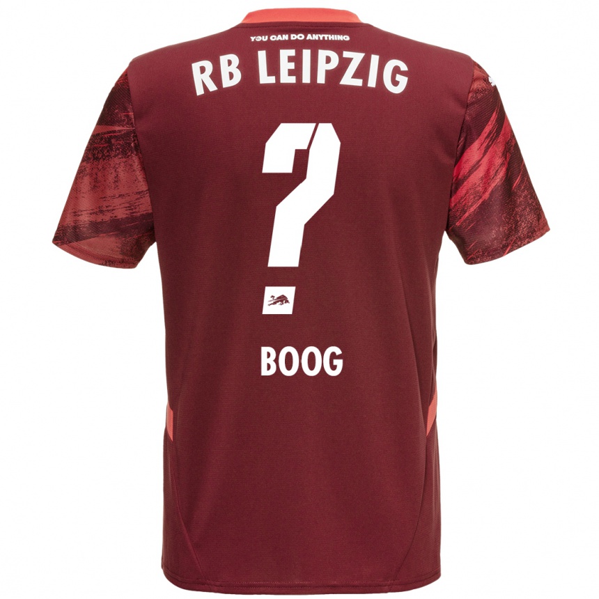 Niño Fútbol Camiseta Miguel Boog #0 Borgoña 2ª Equipación 2024/25