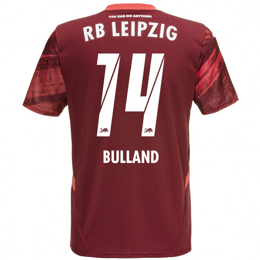 Niño Fútbol Camiseta Anton Bulland #14 Borgoña 2ª Equipación 2024/25