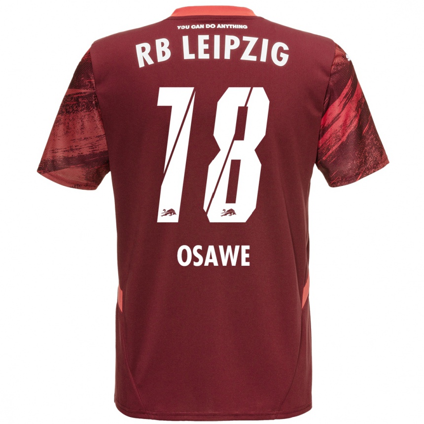 Niño Fútbol Camiseta Winners Osawe #18 Borgoña 2ª Equipación 2024/25