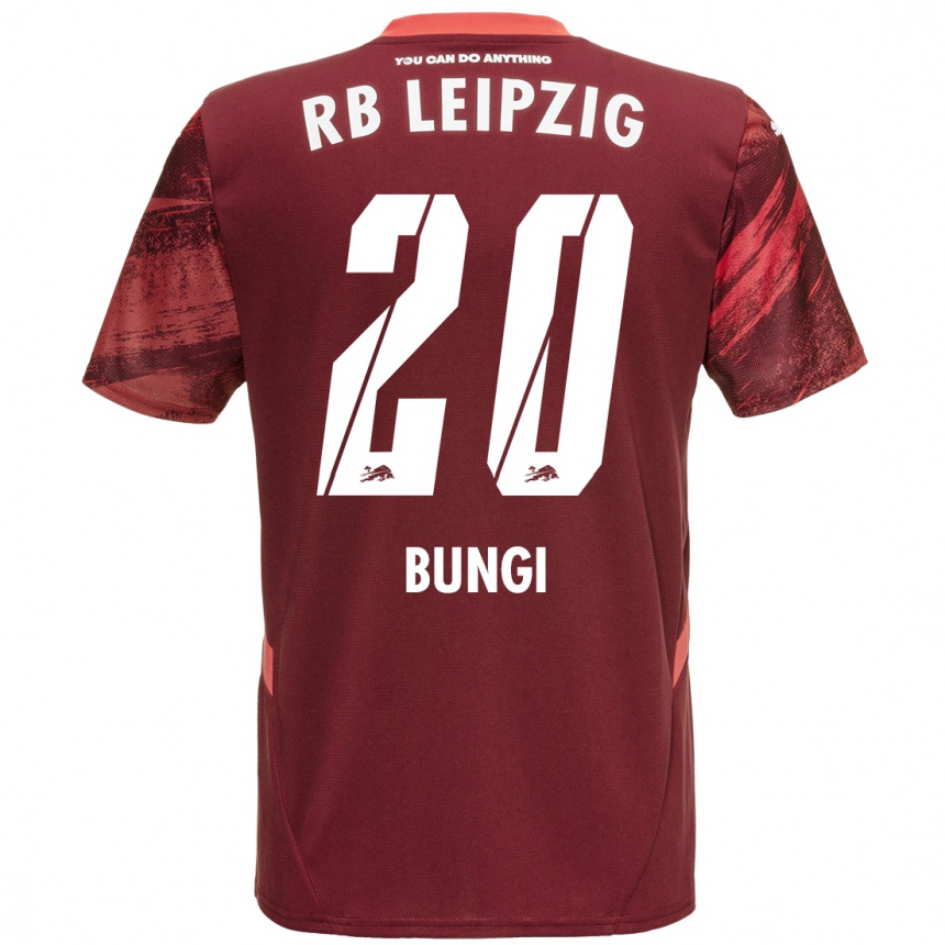 Niño Fútbol Camiseta Joyeux Masanka Bungi #20 Borgoña 2ª Equipación 2024/25