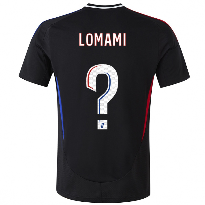 Niño Fútbol Camiseta Irvyn Lomami #0 Negro 2ª Equipación 2024/25