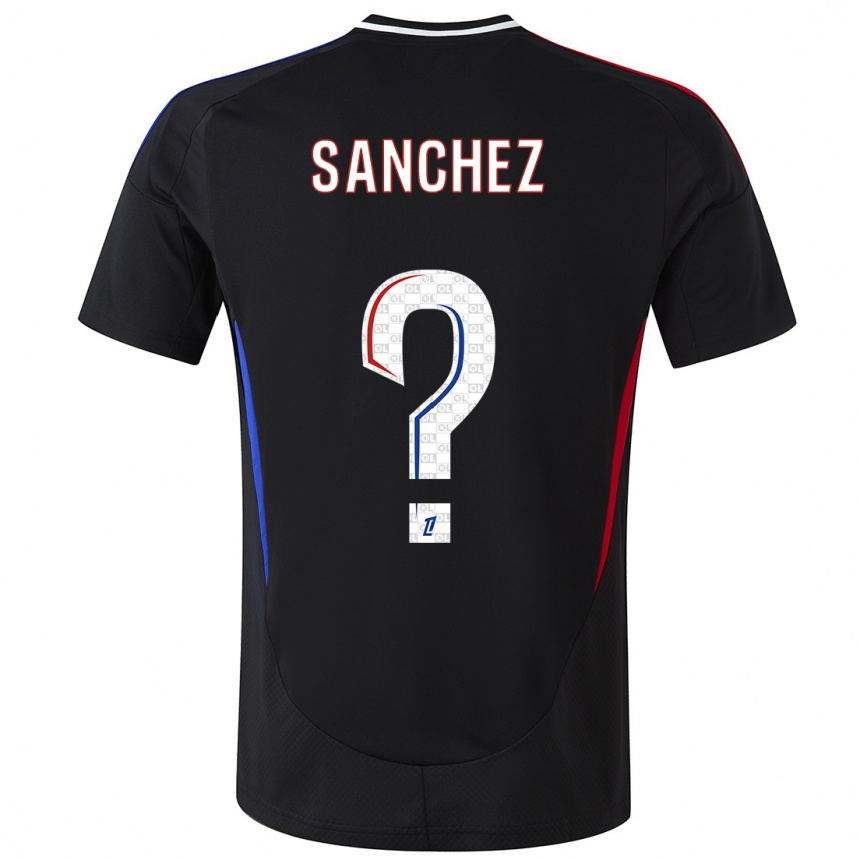 Niño Fútbol Camiseta Florent Sanchez #0 Negro 2ª Equipación 2024/25