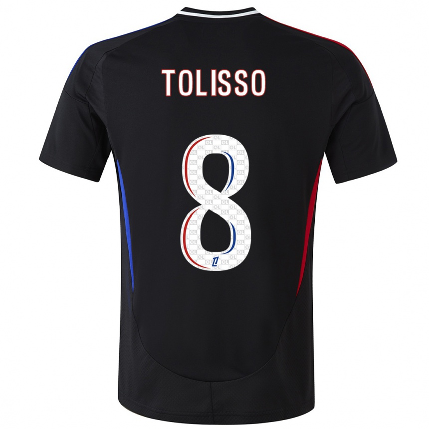 Niño Fútbol Camiseta Corentin Tolisso #8 Negro 2ª Equipación 2024/25