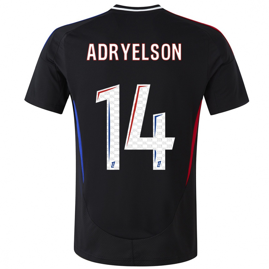 Niño Fútbol Camiseta Adryelson #14 Negro 2ª Equipación 2024/25