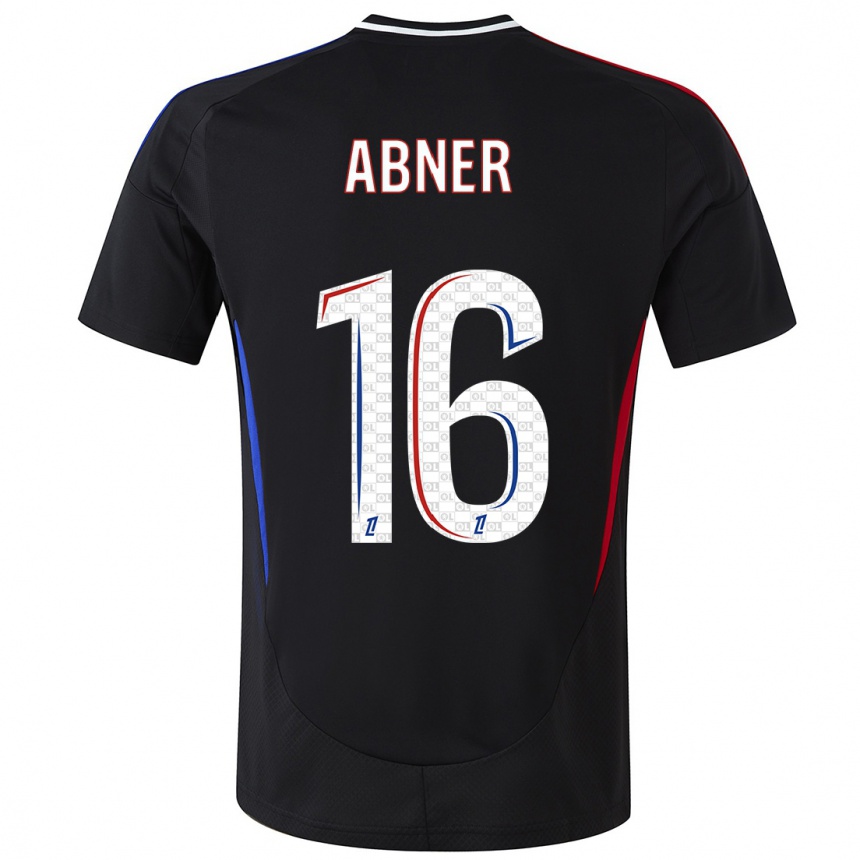 Niño Fútbol Camiseta Abner #16 Negro 2ª Equipación 2024/25