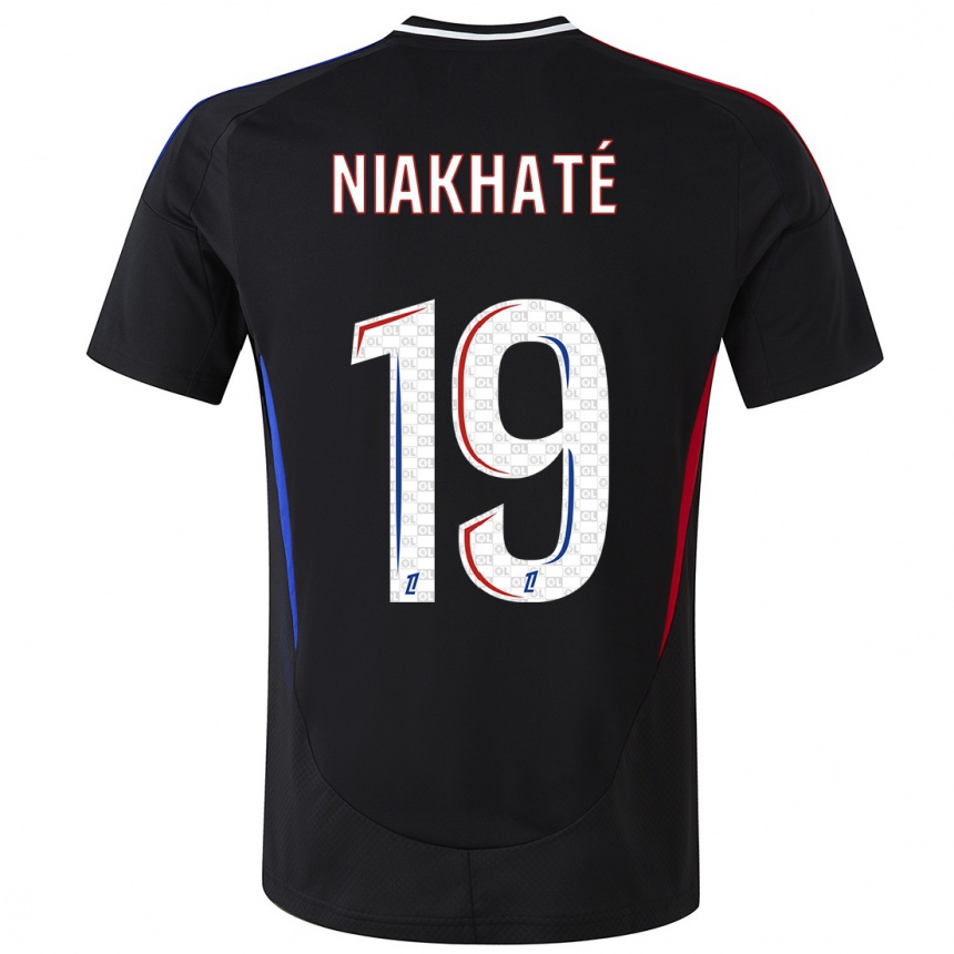 Niño Fútbol Camiseta Moussa Niakhaté #19 Negro 2ª Equipación 2024/25