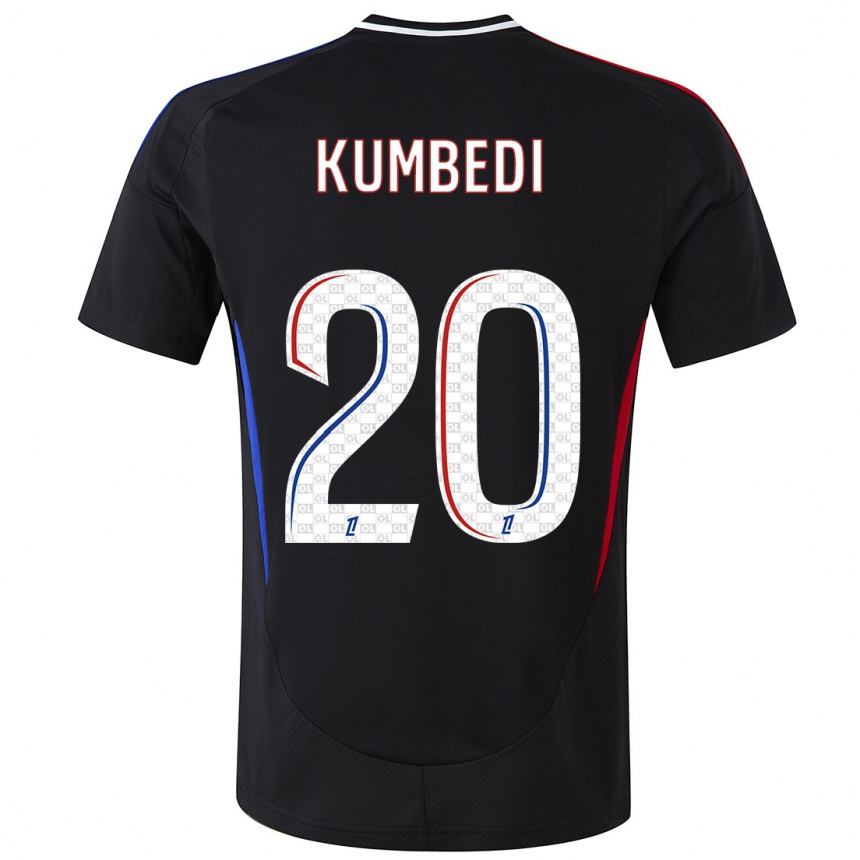 Niño Fútbol Camiseta Saël Kumbedi #20 Negro 2ª Equipación 2024/25