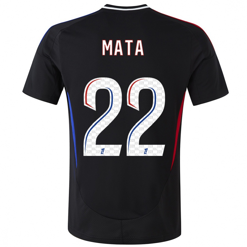 Niño Fútbol Camiseta Clinton Mata #22 Negro 2ª Equipación 2024/25