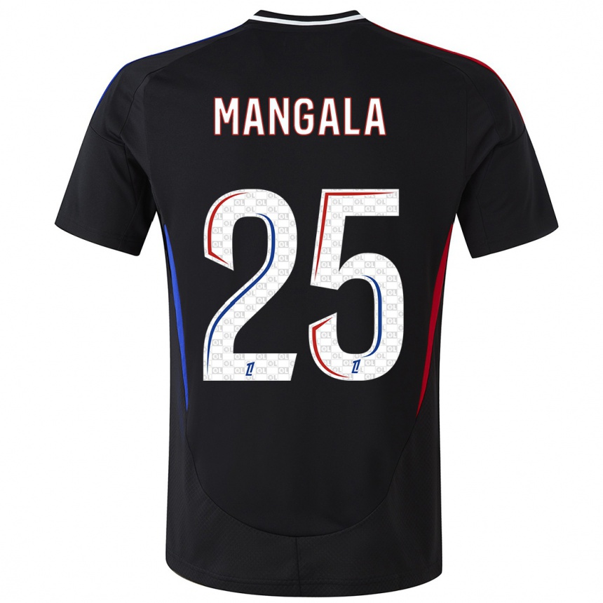 Niño Fútbol Camiseta Orel Mangala #25 Negro 2ª Equipación 2024/25