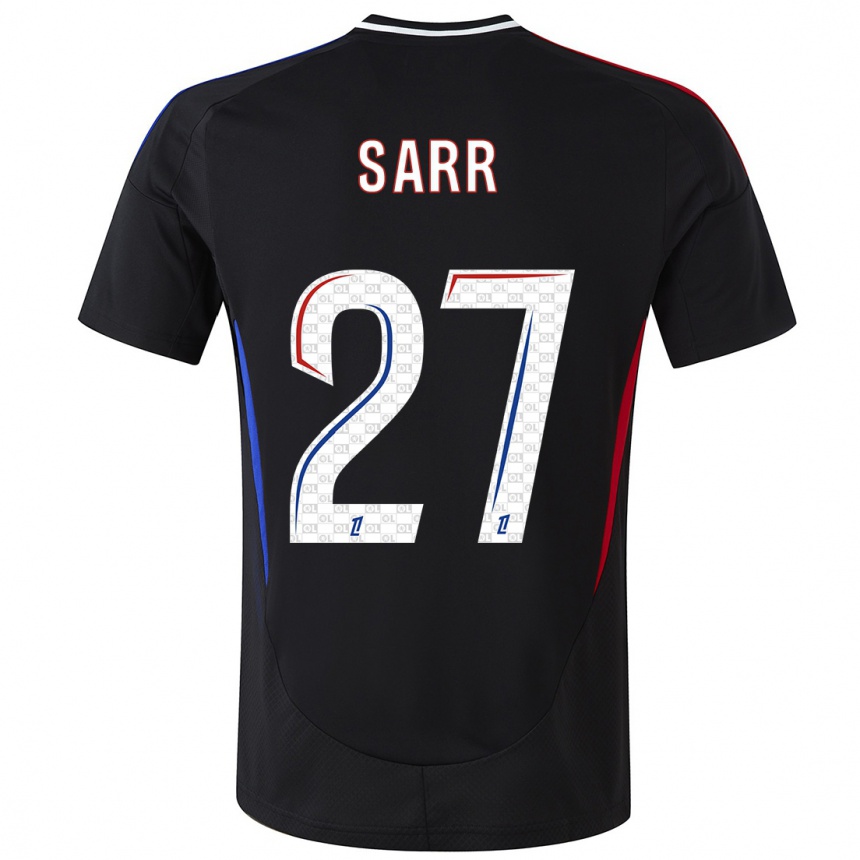 Niño Fútbol Camiseta Amin Sarr #27 Negro 2ª Equipación 2024/25