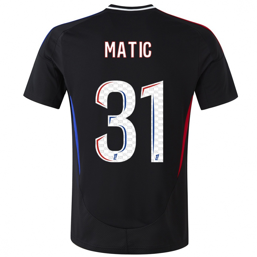 Niño Fútbol Camiseta Nemanja Matic #31 Negro 2ª Equipación 2024/25