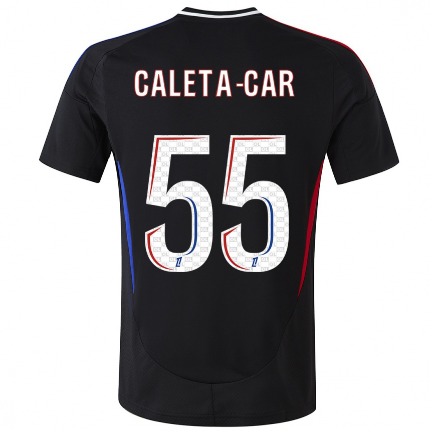 Niño Fútbol Camiseta Duje Caleta-Car #55 Negro 2ª Equipación 2024/25