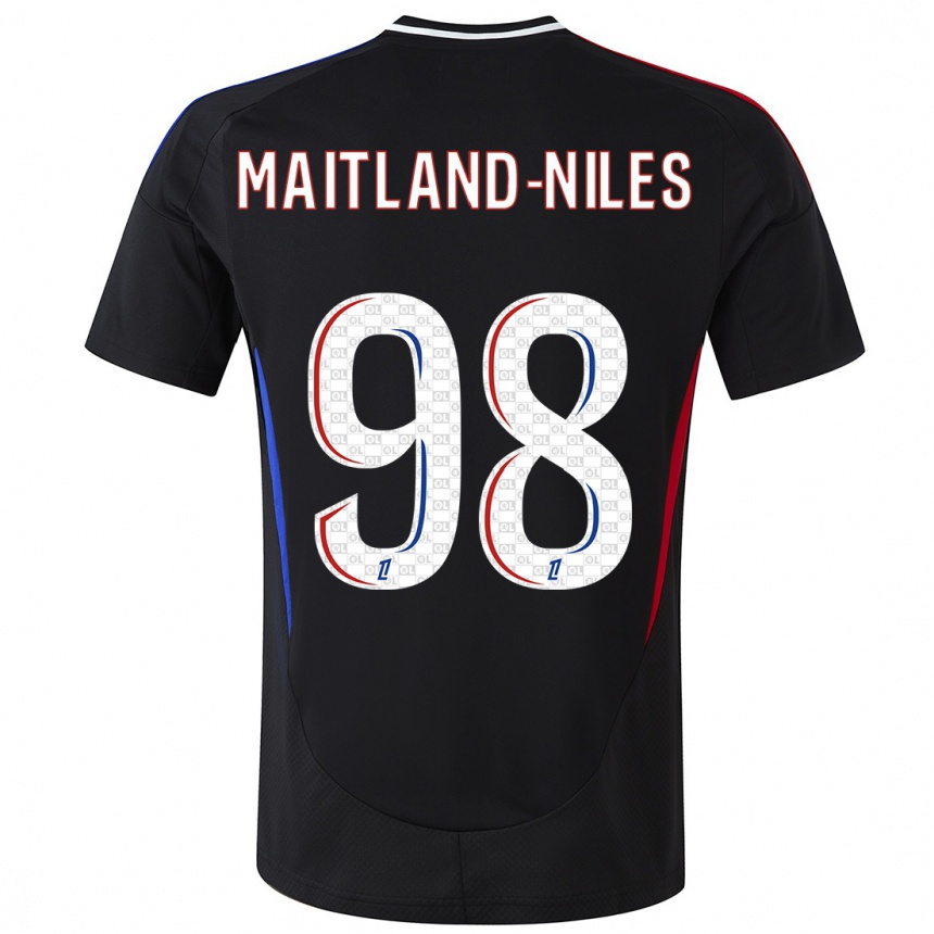 Niño Fútbol Camiseta Ainsley Maitland-Niles #98 Negro 2ª Equipación 2024/25