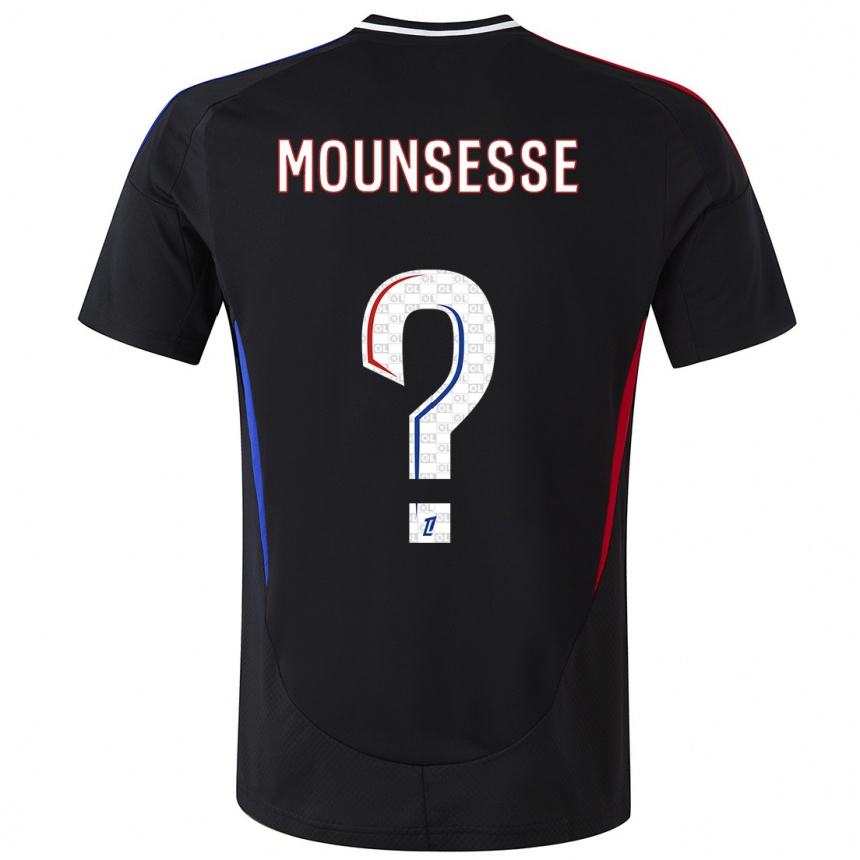 Niño Fútbol Camiseta Jeremy Mounsesse #0 Negro 2ª Equipación 2024/25