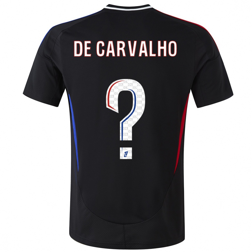 Niño Fútbol Camiseta Mathys De Carvalho #0 Negro 2ª Equipación 2024/25