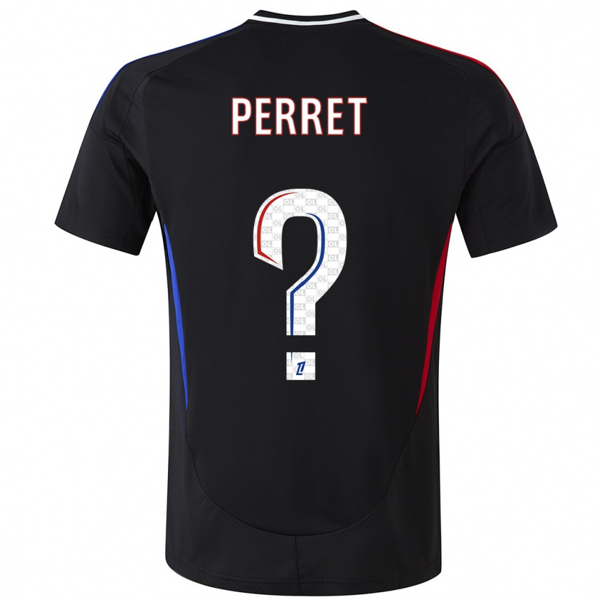 Niño Fútbol Camiseta Romain Perret #0 Negro 2ª Equipación 2024/25