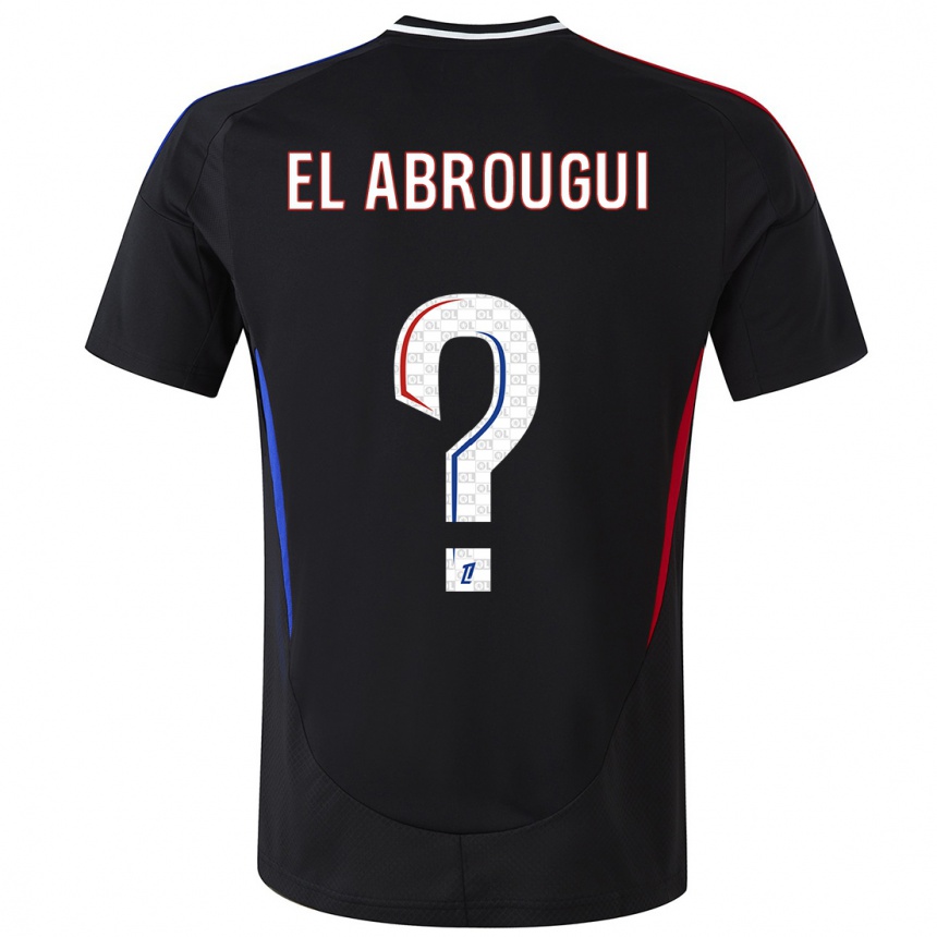 Niño Fútbol Camiseta Wassim El Abrougui #0 Negro 2ª Equipación 2024/25