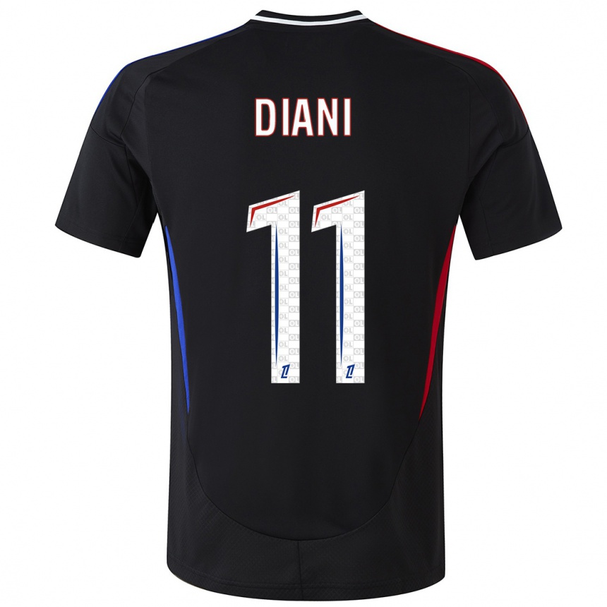 Niño Fútbol Camiseta Kadidiatou Diani #11 Negro 2ª Equipación 2024/25