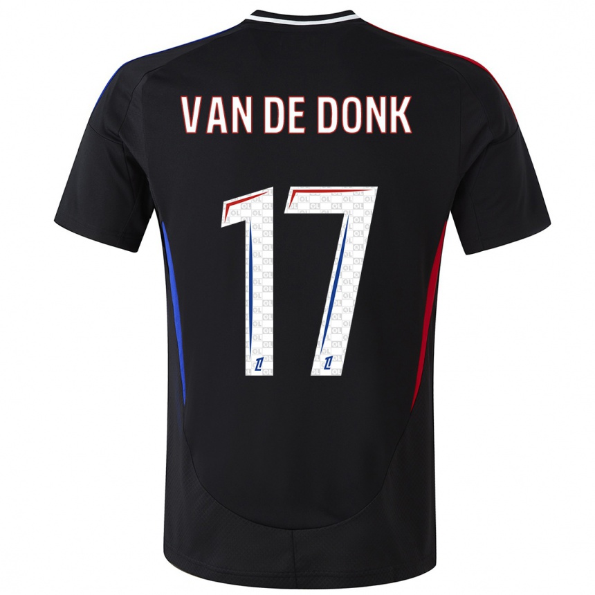 Niño Fútbol Camiseta Danielle Van De Donk #17 Negro 2ª Equipación 2024/25