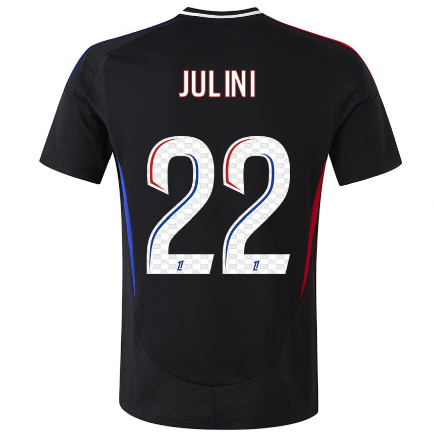 Niño Fútbol Camiseta Sally Julini #22 Negro 2ª Equipación 2024/25