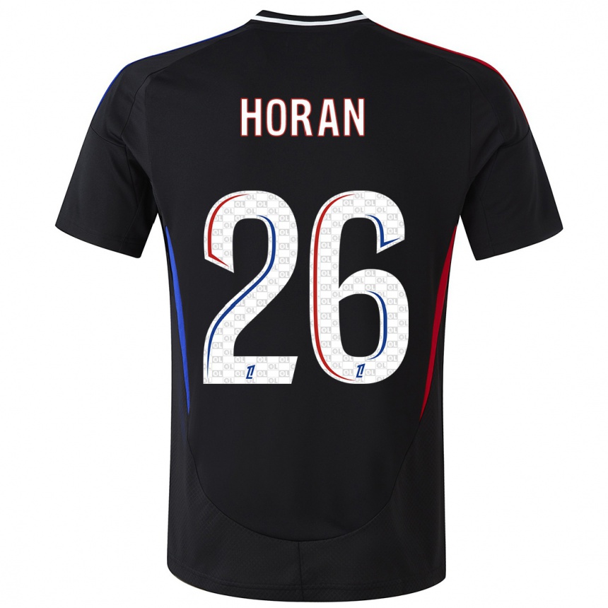 Niño Fútbol Camiseta Lindsey Horan #26 Negro 2ª Equipación 2024/25