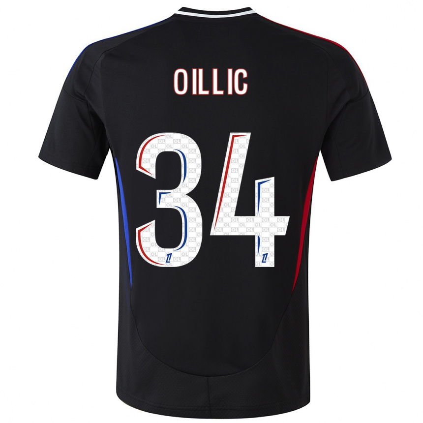 Niño Fútbol Camiseta Laureen Oillic #34 Negro 2ª Equipación 2024/25