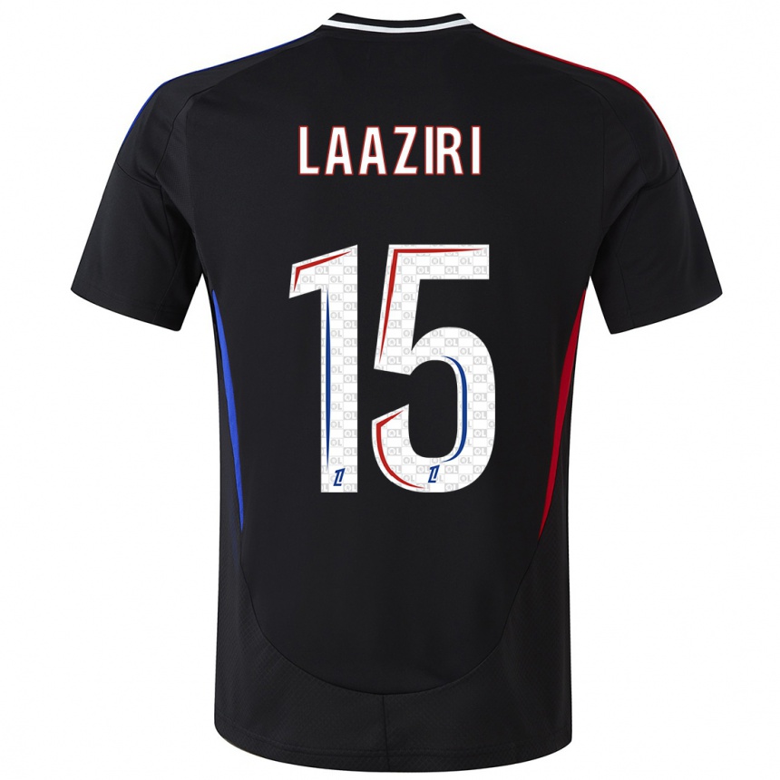 Niño Fútbol Camiseta Achraf Laaziri #15 Negro 2ª Equipación 2024/25