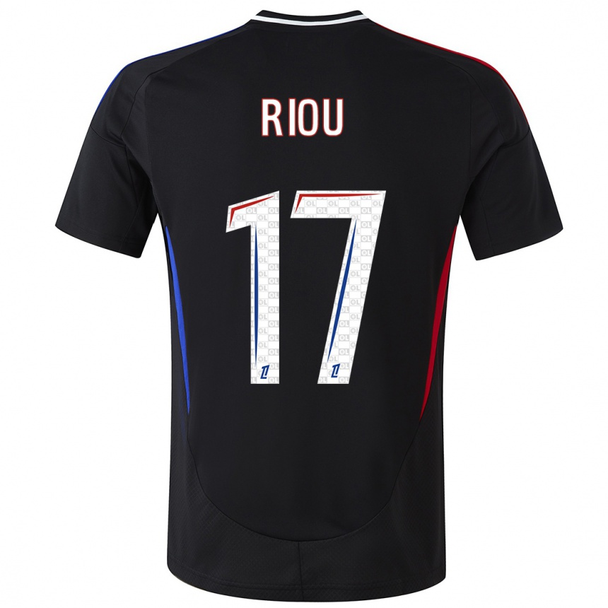 Niño Fútbol Camiseta Remy Riou #17 Negro 2ª Equipación 2024/25