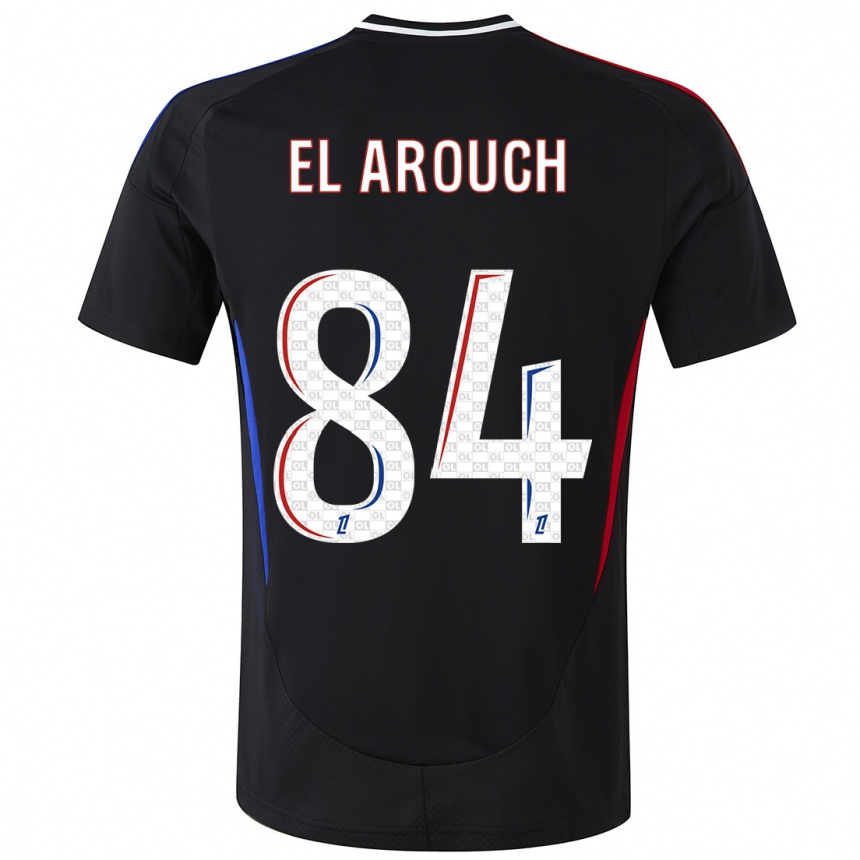 Niño Fútbol Camiseta Mohamed El Arouch #84 Negro 2ª Equipación 2024/25