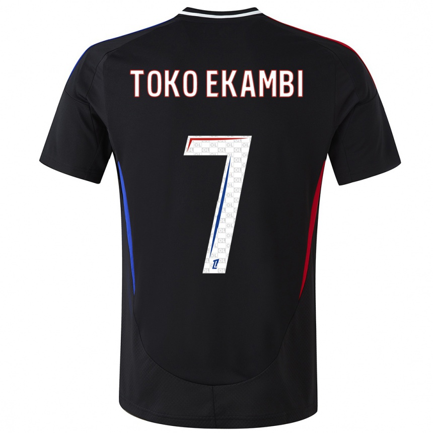 Niño Fútbol Camiseta Karl Toko Ekambi #7 Negro 2ª Equipación 2024/25