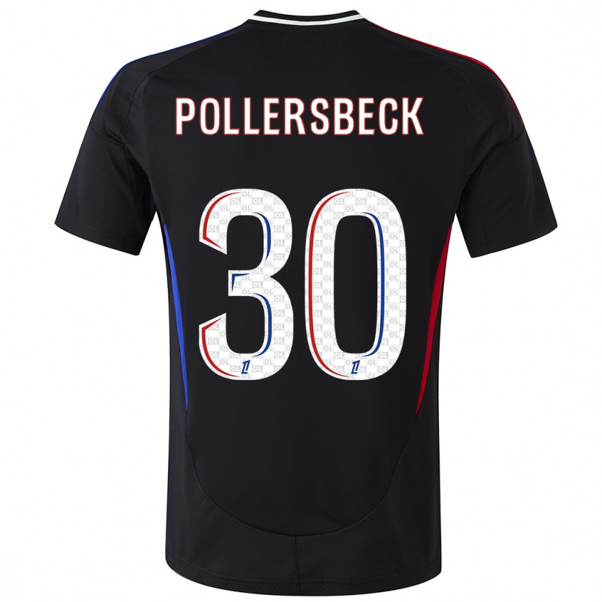 Niño Fútbol Camiseta Julian Pollersbeck #30 Negro 2ª Equipación 2024/25