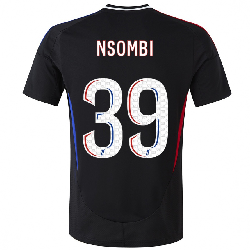 Niño Fútbol Camiseta Gael Nsombi #39 Negro 2ª Equipación 2024/25