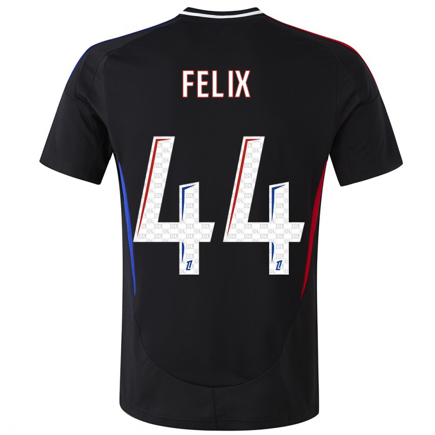 Niño Fútbol Camiseta Marley Felix #44 Negro 2ª Equipación 2024/25