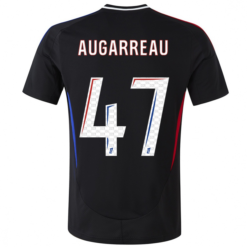 Niño Fútbol Camiseta Sofiane Augarreau #47 Negro 2ª Equipación 2024/25