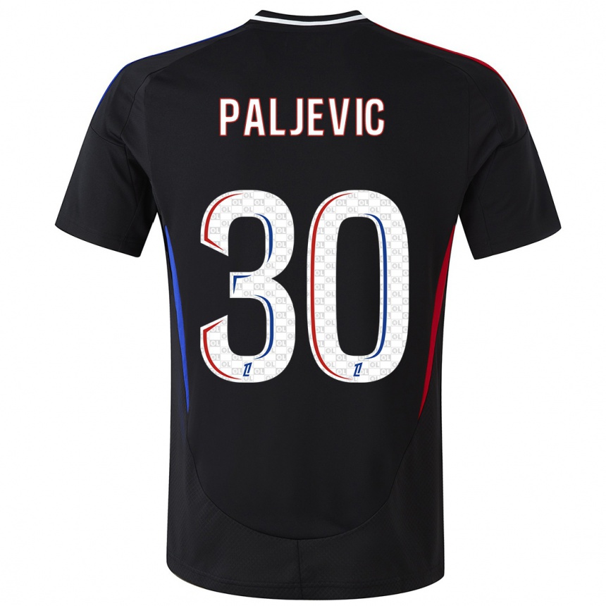 Niño Fútbol Camiseta Alyssia Paljevic #30 Negro 2ª Equipación 2024/25