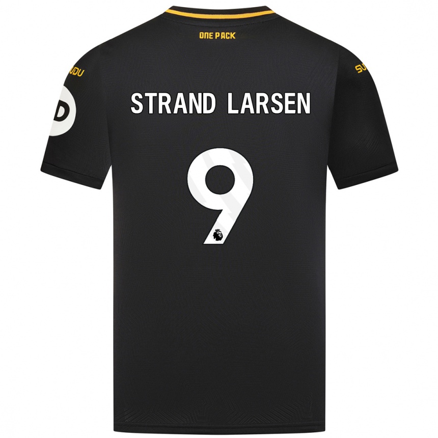 Niño Fútbol Camiseta Jørgen Strand Larsen #9 Negro 2ª Equipación 2024/25