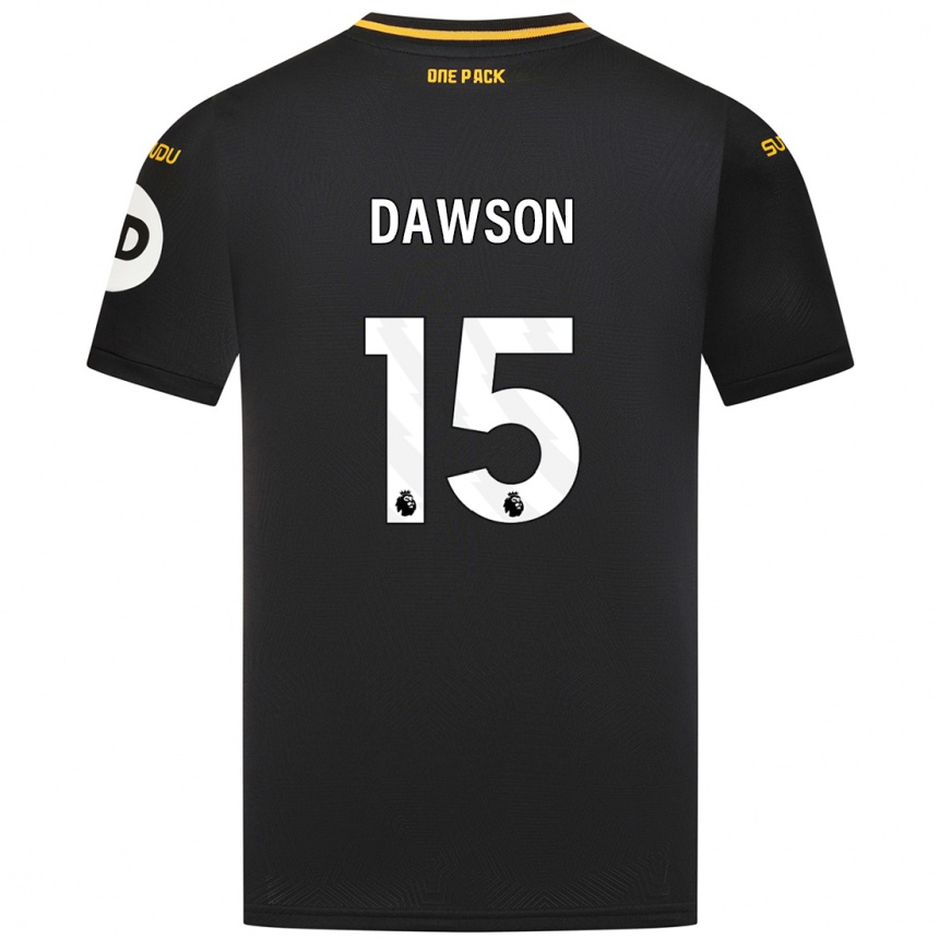 Niño Fútbol Camiseta Craig Dawson #15 Negro 2ª Equipación 2024/25