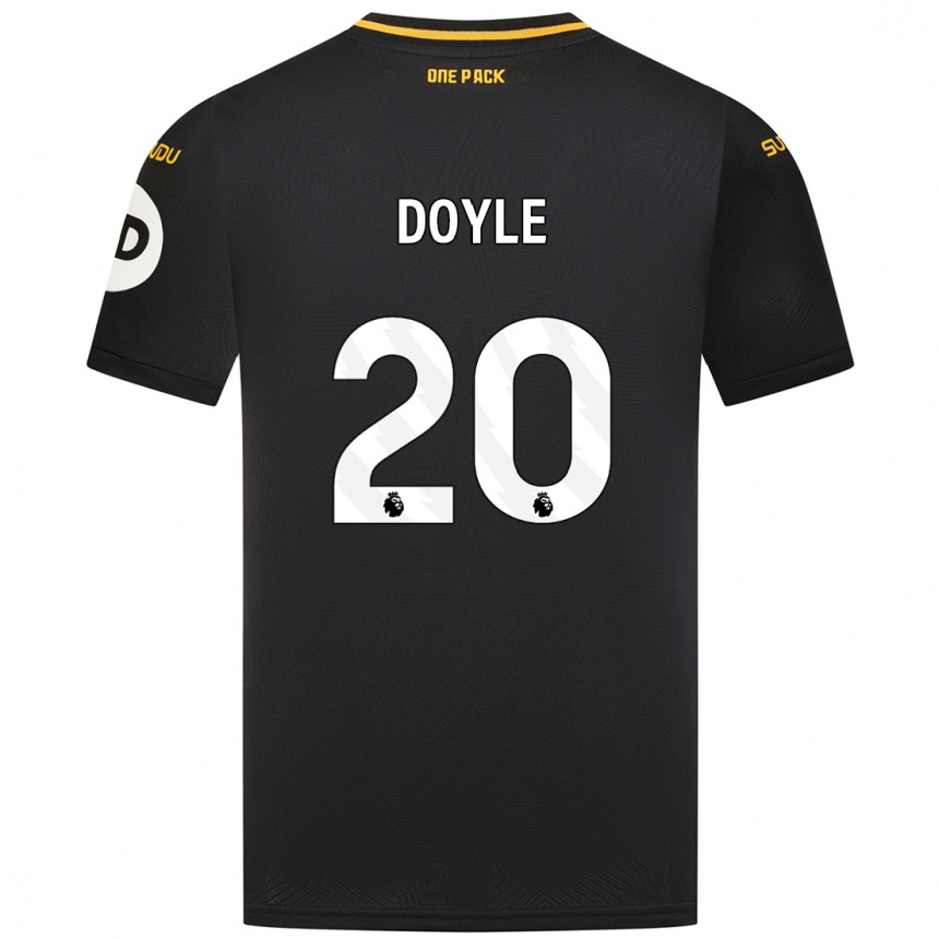 Niño Fútbol Camiseta Tommy Doyle #20 Negro 2ª Equipación 2024/25