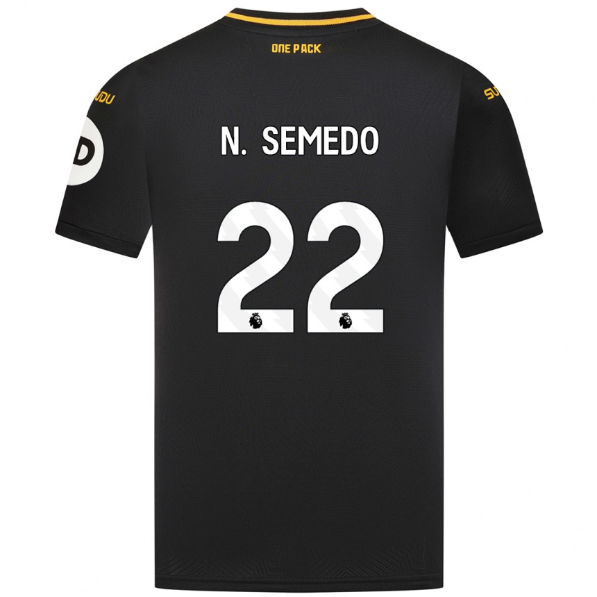 Niño Fútbol Camiseta Nélson Semedo #22 Negro 2ª Equipación 2024/25