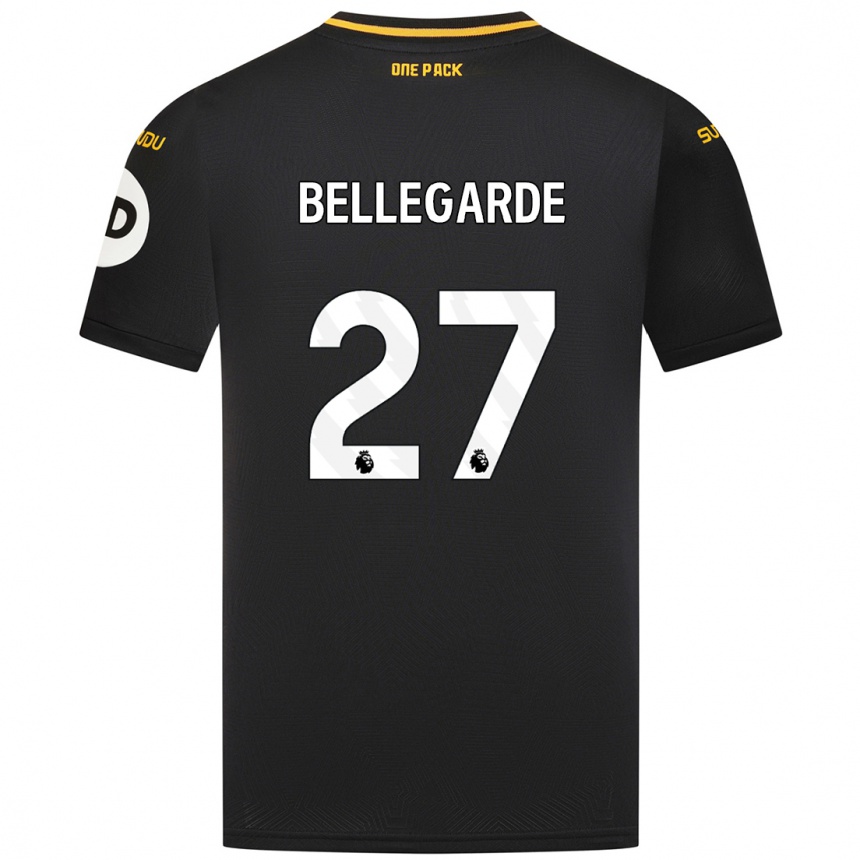 Niño Fútbol Camiseta Jean-Ricner Bellegarde #27 Negro 2ª Equipación 2024/25