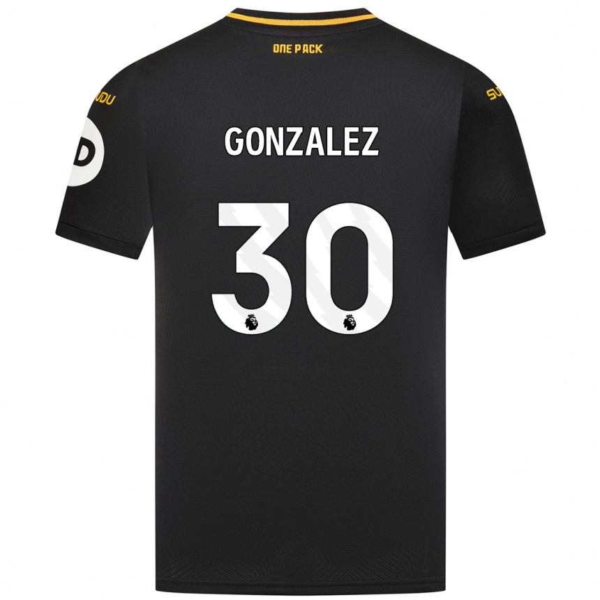 Niño Fútbol Camiseta Enso González #30 Negro 2ª Equipación 2024/25